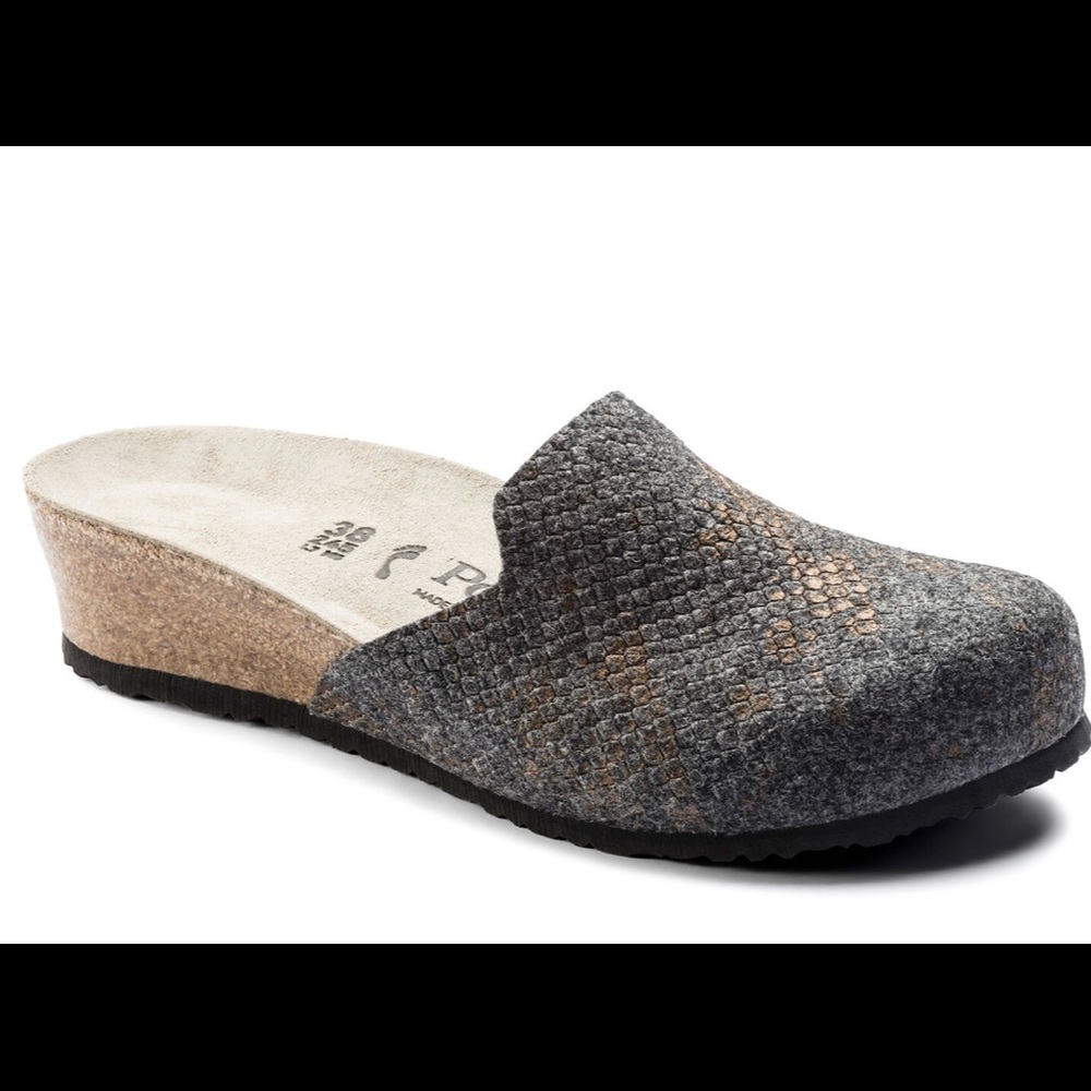 Birkenstock Lucy Wool Felt in Anthracite - Sz 36 N